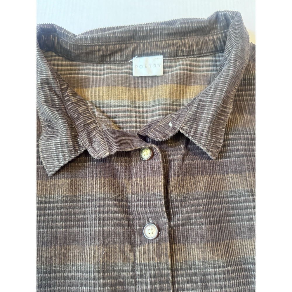 Poetry  Brown Womens corduroy Dress Size 10 - Picture 11 of 16